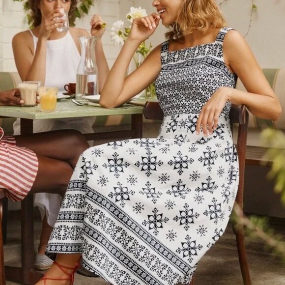 NWT Boden AUBREY Midi Cotton Sleeveless Dress 6L - Picture 2 of 11